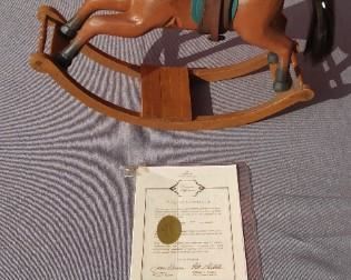 Hallmark Galleries Rocking Horse with Certificate of Authenticity