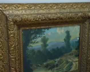 Ornate decorative frame and print