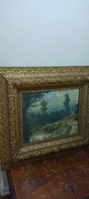 Ornate decorative frame and print