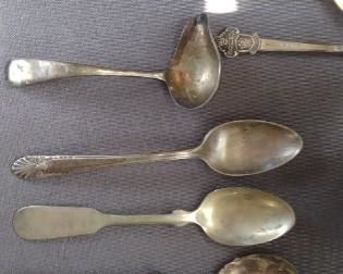 Silver plate spoons