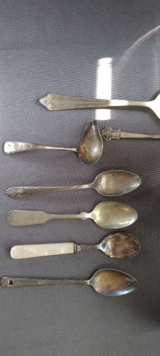 Silver plate spoons