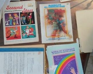 Mcdonals Pamphlets and unique material