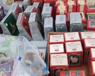 We have over 2000 different ornaments and over 40 tables full of goodies