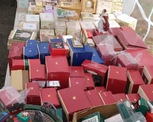 We have over 2000 different ornaments and over 40 tables full of goodies