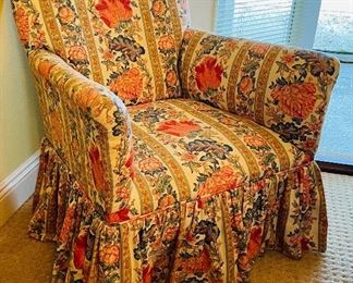 $110   #12 Floral small armchair   • 33high 27wide 28deep