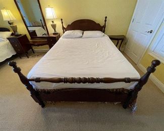 $295   #10 Full size country bed with mattress   • 48high 60wide 90deep