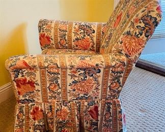 $110   #12 Floral small armchair   • 33high 27wide 28deep