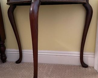 $50 #15 Demi lune 3 legged side table • 24high 26wide 15deep