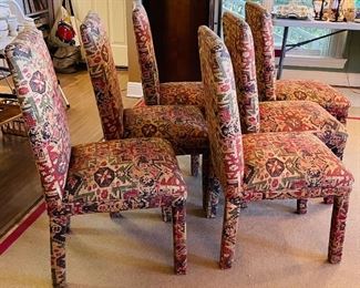 $325   #43 Set of 6 Southwest style chairs  • 39high 21wide 20deep