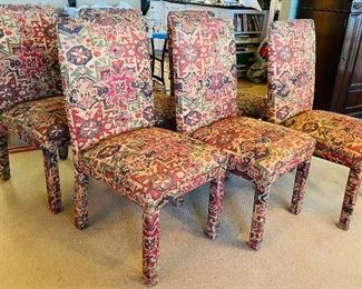 $325 #43 Set of 6 Southwest style chairs • 39high 21wide 20deep