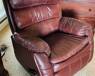  $140   #53 Manual burgundy recliner