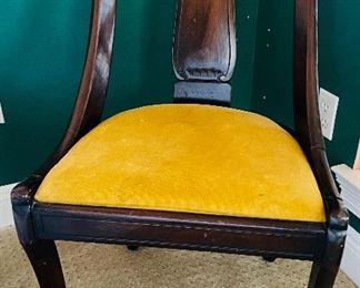 $100   #58 Gondola Empire chair (need work)  • 34high 19wide 18deep