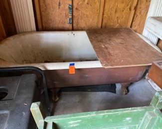 $250 Old cast iron tub 