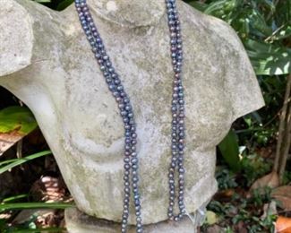 $110 gray pearls 32” 