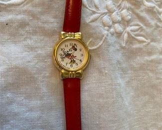 $40 Mickey Mouse mini mouse watch red band 