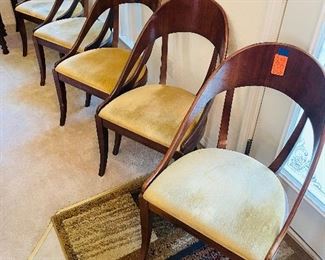 #9___$395
Thomasville set of 6 Gondola chairs • 34high 20wide 19deep