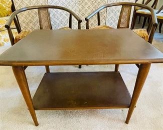 #11___$195
Pair of mid century modern chairs with 1 side table
chairs • 25high 24wide 24deep
tables  • 20high 19wide 28deep
