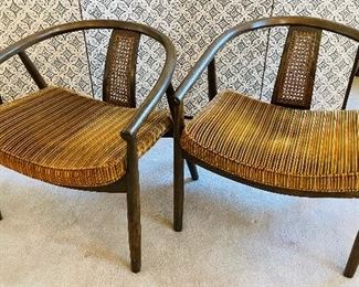 #11___$195
Pair of mid century modern chairs with 2 side table
chairs • 25high 24wide 24deep
tables  • 20high 19wide 28deep