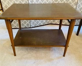 #11___$195
Pair of mid century modern chairs with 2 side table
chairs • 25high 24wide 24deep
tables  • 20high 19wide 28deep