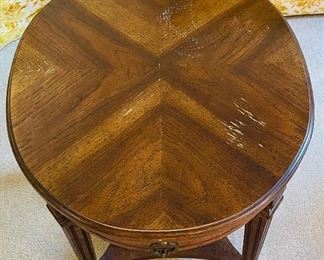 #12___$68
Oval side table • 24 high 22wide 27deep