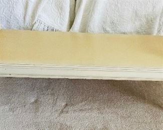 #43___$90
Cream wood bench • 19 hi 50 wide 15deep