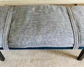 #45___$58
Grey and black bench • 16 hi 33 wide 17 deep