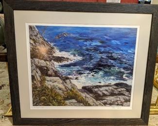 Maria Boord "Monhegan Cliff" Oil Painting