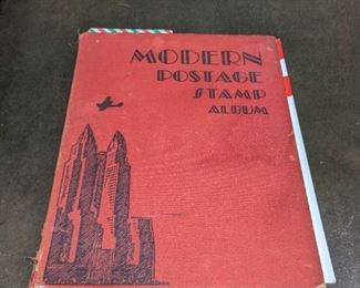 Modern Postage Stamp Album (1942) - not all that many stamps in it