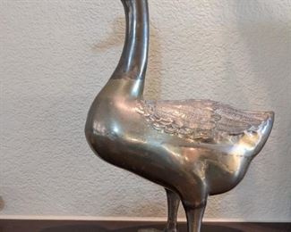 Vintage Brass Goose
