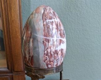 Italian Marble Decorative Egg
