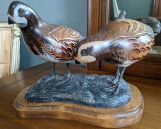 Wooden Bird Figurines