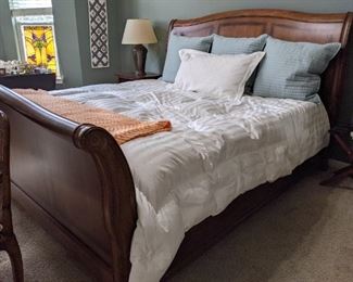 King Sleigh Bed and Sleep Number M7 Mattress