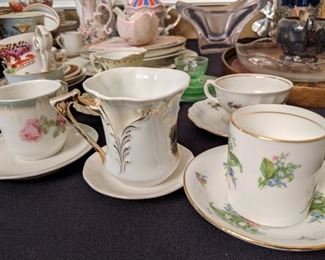 Assorted Fine China Tea Cups
