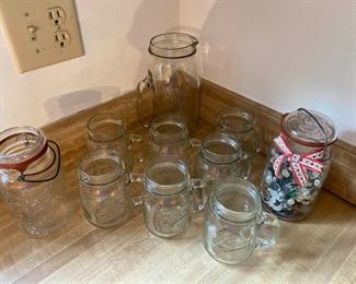 Ball Mason Jars and Drinking Glasses