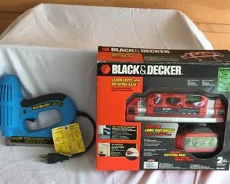 Black Decker Laser Level and Arrow Nail Master