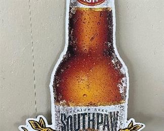 Tin Southpaw Light Beer Sign