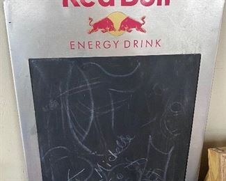Metal Red Bull Energy Drink Menu Board