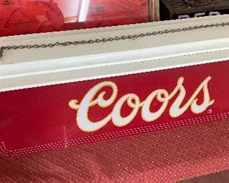 Vintage Coors Pool Table/Bar Light