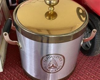 Aluminum Schweppes Ice Bucket