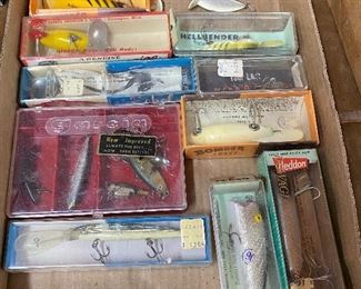 Several Vintage Fishing Lures and Gear 