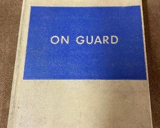 WW2 "On Guard" Religious Book with Presentation from Church Written on Title Page 