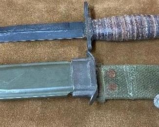 Nice Old Case XX M4 Carbine Bayonet with Sheath