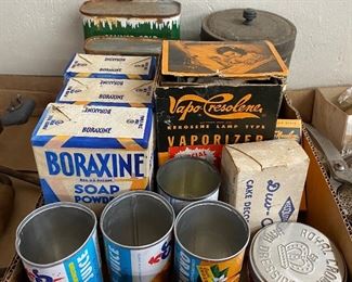 Old Household Advertising Tins