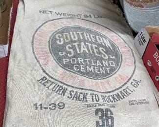 Old Southern States Cement Bags