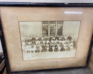 Framed Black and White Group Photo