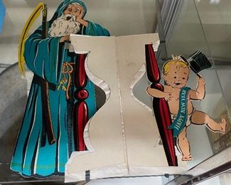 Large Old Fold Out Happy New Years Display