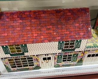 Vintage Tin Lithograph Doll House