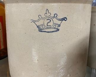 Old 2 Gallon Stoneware Crock
