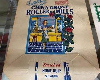 Old China Grove, N.C. Flour Sacks (Neat Graphics)