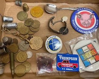 Box Lot Tokens and Thimbles
